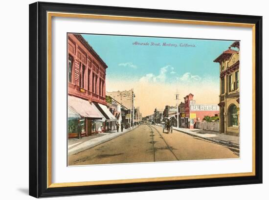 Alvarado Street, Monterey-null-Framed Art Print