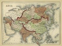 Antique Map of Asia-Alvin Johnson-Art Print