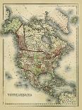 Antique Map of South America-Alvin Johnson-Art Print