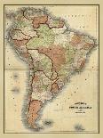 Antique Map of Asia-Alvin Johnson-Framed Art Print