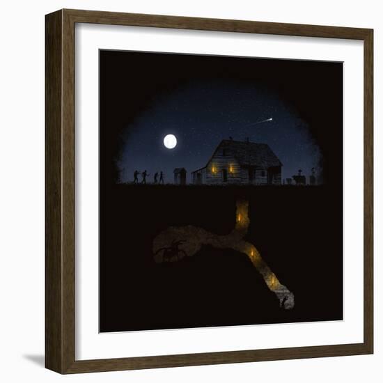 Always Digging-Florent Bodart-Framed Giclee Print