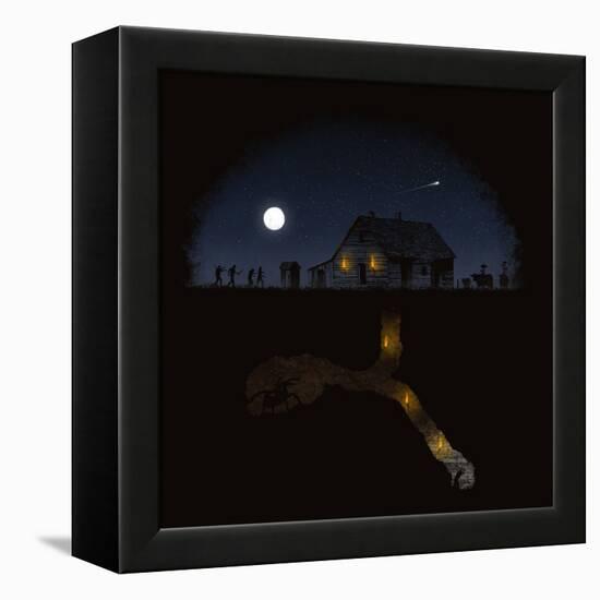 Always Digging-Florent Bodart-Framed Premier Image Canvas