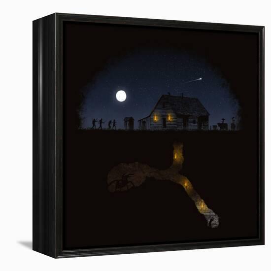 Always Digging-Florent Bodart-Framed Premier Image Canvas