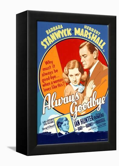 Always Goodbye, Barbara Stanwyck, Herbert Marshall, 1938-null-Framed Stretched Canvas