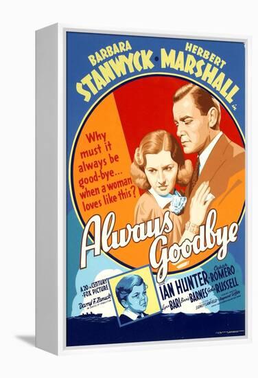 Always Goodbye, Barbara Stanwyck, Herbert Marshall, 1938-null-Framed Stretched Canvas