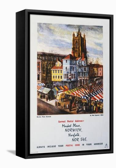 Always Include Your Postal Code in Your Address-Noel Spencer-Framed Stretched Canvas