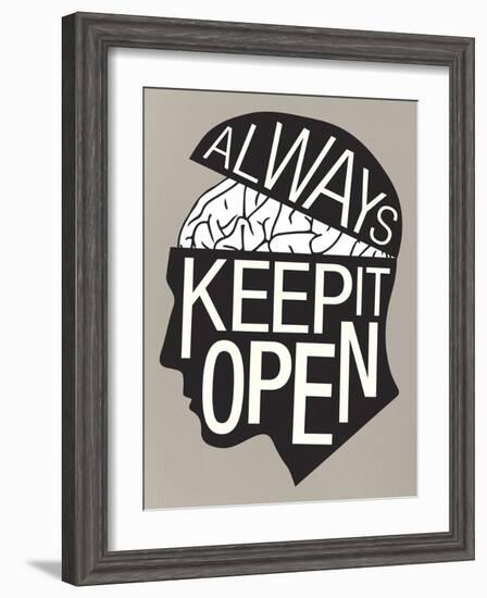 Always Keep It Open Poster-null-Framed Art Print