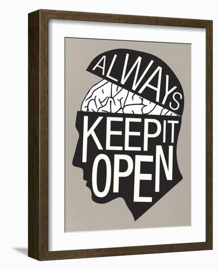 Always Keep It Open Poster-null-Framed Art Print