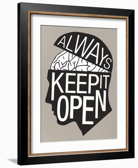 Always Keep It Open Poster-null-Framed Art Print