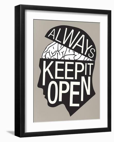 Always Keep It Open Poster-null-Framed Art Print