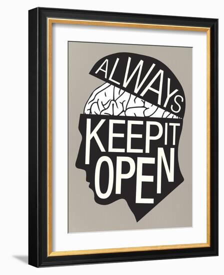 Always Keep It Open Poster-null-Framed Art Print