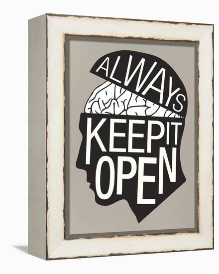 Always Keep It Open Poster-null-Framed Stretched Canvas