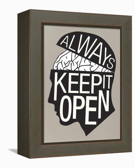 Always Keep It Open Poster-null-Framed Stretched Canvas