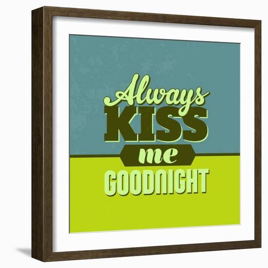 Always Kiss Me Goodnight 1-Lorand Okos-Framed Art Print