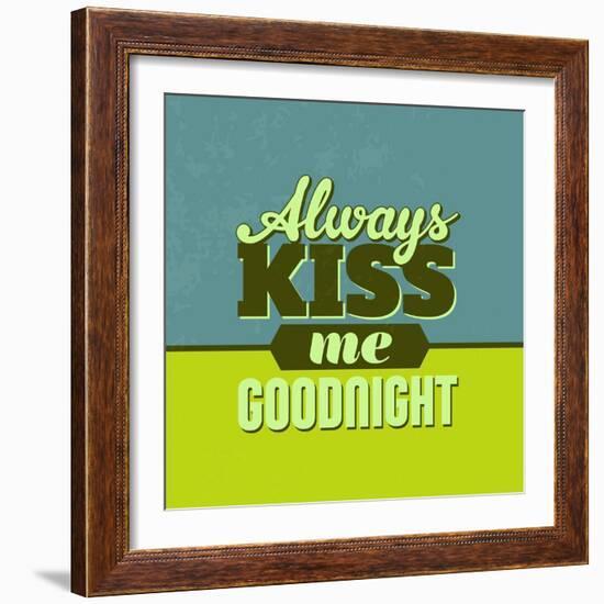 Always Kiss Me Goodnight 1-Lorand Okos-Framed Art Print