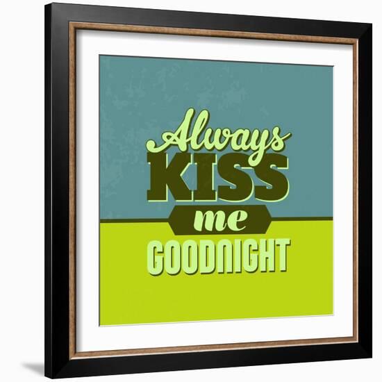 Always Kiss Me Goodnight 1-Lorand Okos-Framed Art Print