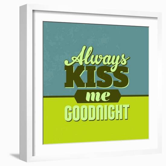 Always Kiss Me Goodnight 1-Lorand Okos-Framed Art Print