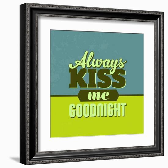 Always Kiss Me Goodnight 1-Lorand Okos-Framed Art Print