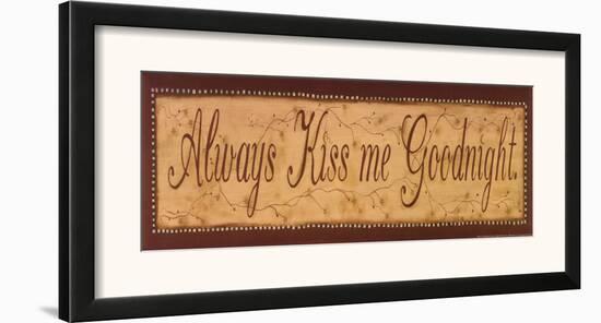 Always Kiss Me Goodnight-Kim Klassen-Framed Art Print