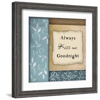 Always Kiss Me Goodnight-Jennifer Pugh-Framed Art Print