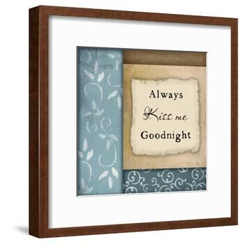 Always Kiss Me Goodnight-Jennifer Pugh-Framed Art Print