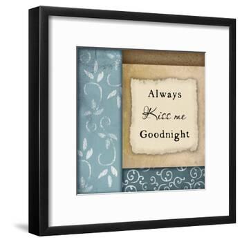 Always Kiss Me Goodnight-Jennifer Pugh-Framed Art Print