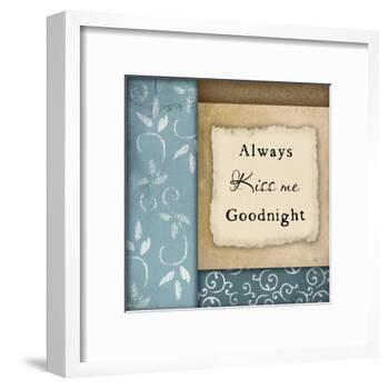 Always Kiss Me Goodnight-Jennifer Pugh-Framed Art Print