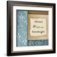 Always Kiss Me Goodnight-Jennifer Pugh-Framed Art Print