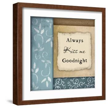 Always Kiss Me Goodnight-Jennifer Pugh-Framed Art Print