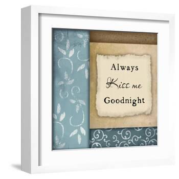 Always Kiss Me Goodnight-Jennifer Pugh-Framed Art Print