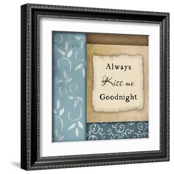 Always Kiss Me Goodnight-Jennifer Pugh-Framed Art Print