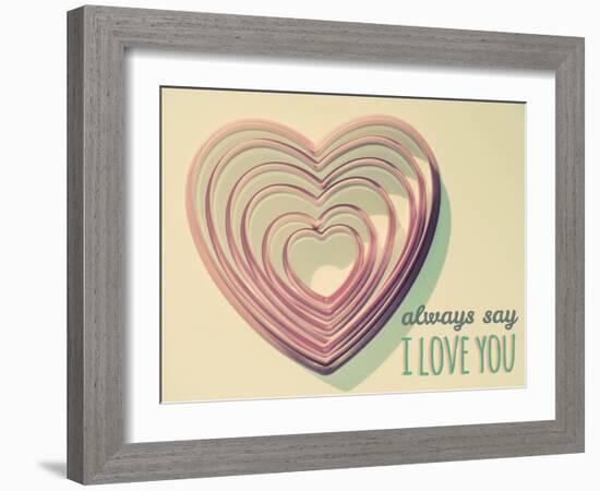 Always Say-Gail Peck-Framed Art Print