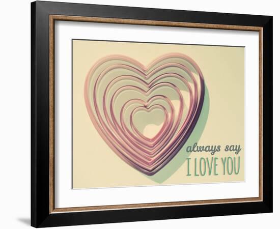 Always Say-Gail Peck-Framed Art Print