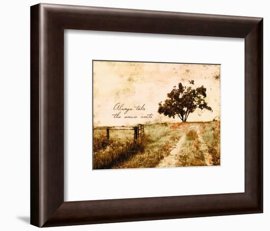 Always take the Scenic Route-Ynon Mabat-Framed Art Print