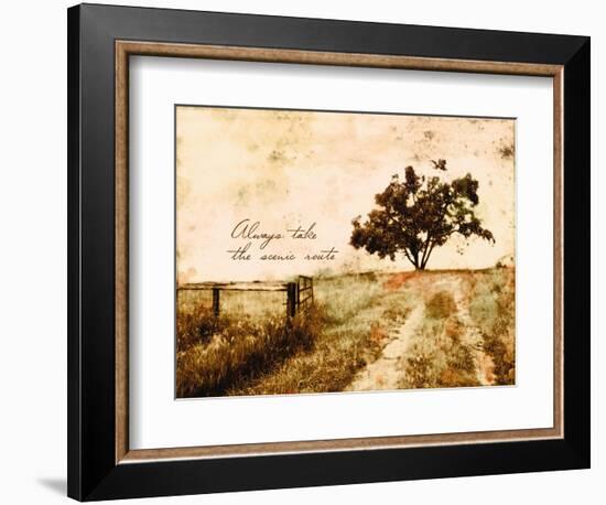 Always take the Scenic Route-Ynon Mabat-Framed Art Print