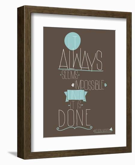 Always-null-Framed Art Print