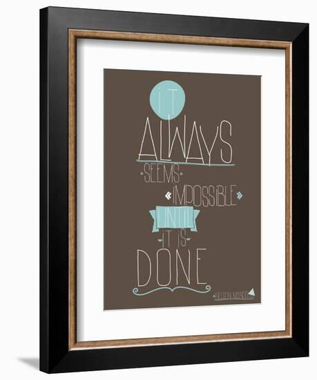 Always-null-Framed Art Print