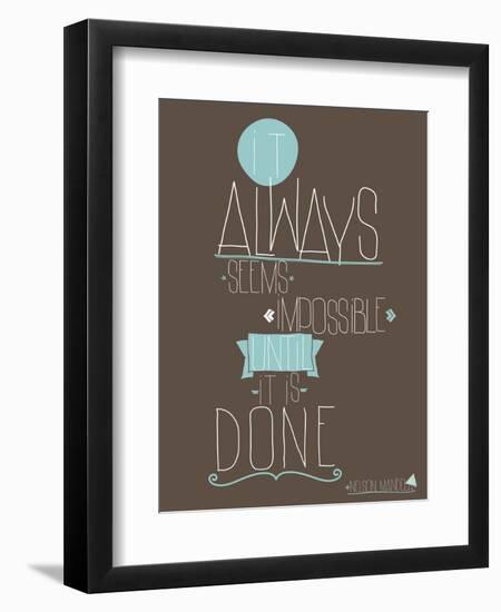 Always-null-Framed Art Print