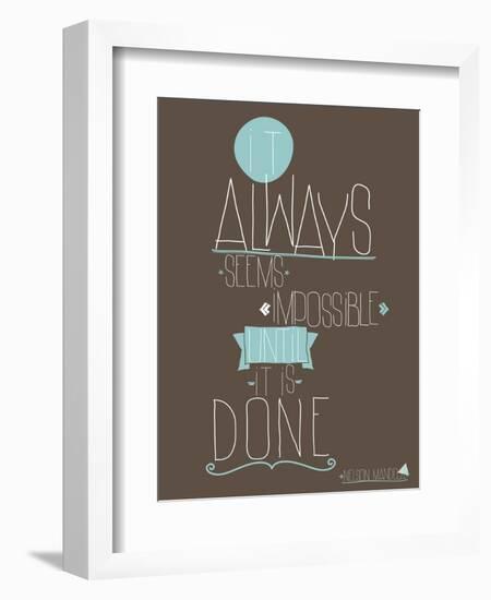 Always-null-Framed Art Print