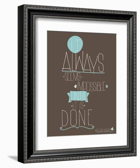 Always-null-Framed Art Print