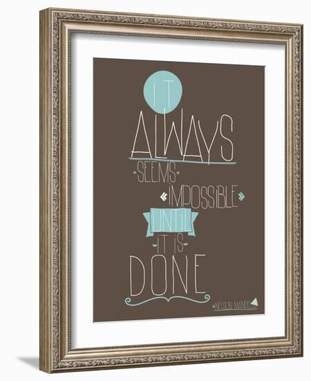 Always-null-Framed Art Print