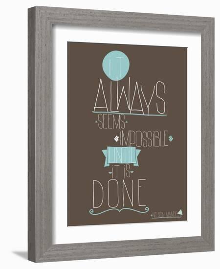 Always-null-Framed Art Print