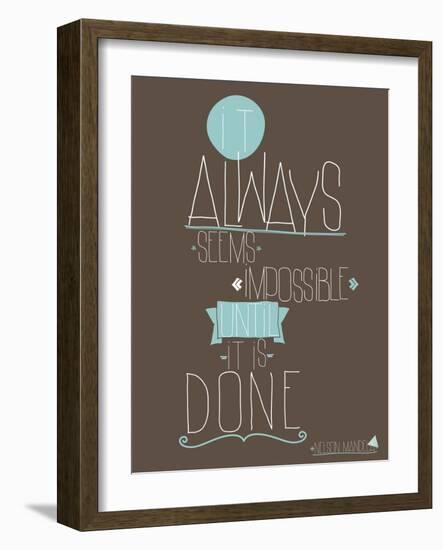 Always-null-Framed Art Print