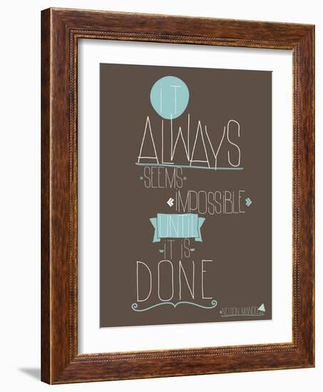 Always-null-Framed Art Print