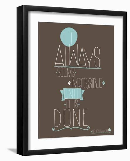 Always-null-Framed Art Print