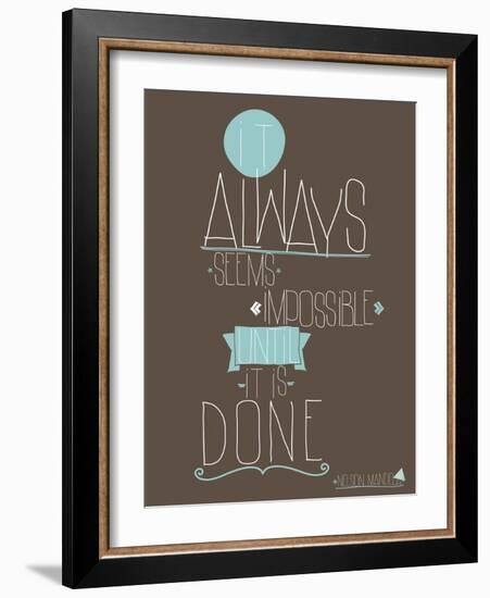 Always-null-Framed Art Print