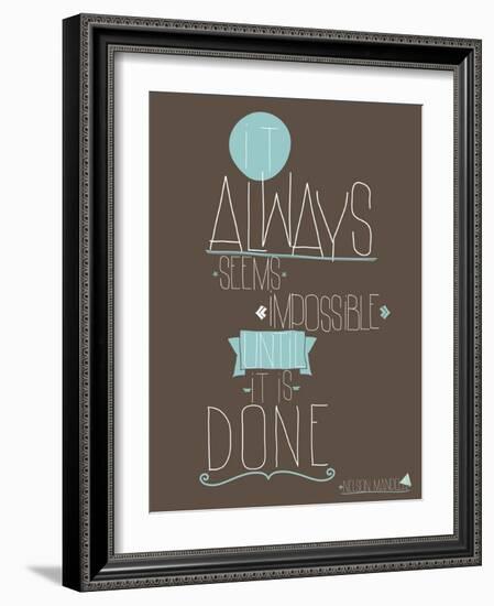 Always-null-Framed Art Print