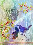 Bird with Cherry Blossoms, 2014-AlyZen Moonshadow-Giclee Print