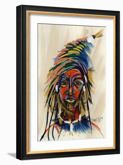 Am I an Aborigin 1, 2008-Oglafa Ebitari Perrin-Framed Giclee Print