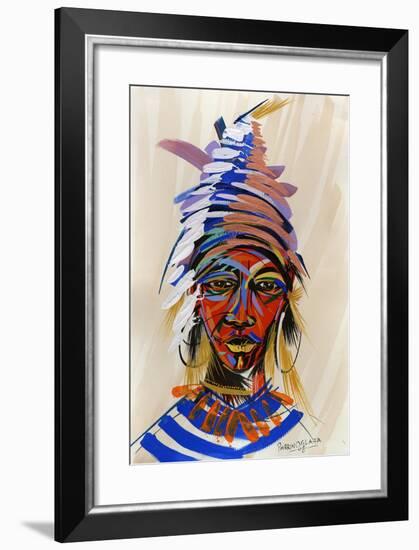 Am I an Aborigin 2, 2008-Oglafa Ebitari Perrin-Framed Giclee Print